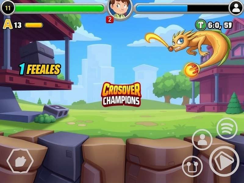 Cartoon Crossover Champions Gameplay Screenshot